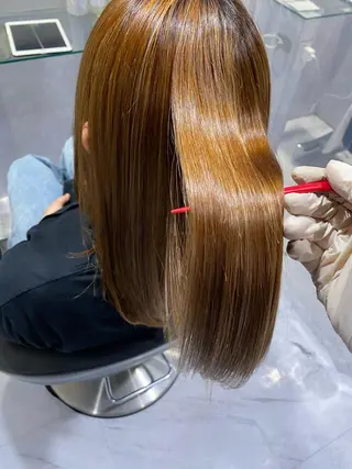 セミロング カラー ヘアアレンジ 外苑前NO.1艶髪 透明感カラーのヘアスタイル