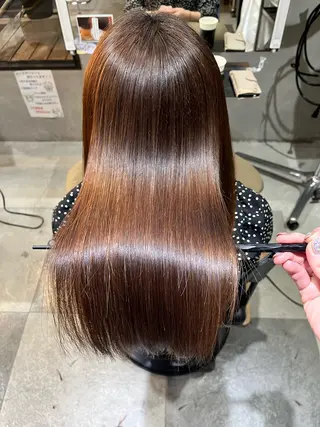 ロング パーマ 縮毛矯正/髪質改善/ ハイトーン/Makoのヘアスタイル