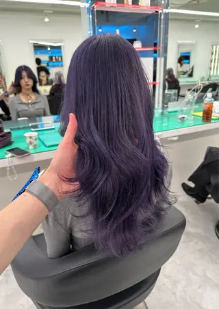 ロング カラー 中韓レイヤー/ ブラウン🤎はやとのヘアスタイル