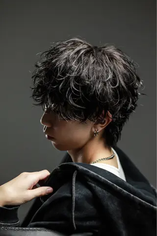 ショート メンズ メンズ特化/パーマ/ ハイライト/りょうまのヘアスタイル