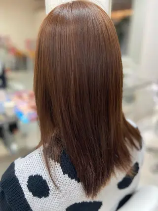 セミロング カラー 菊地 美憂のヘアスタイル