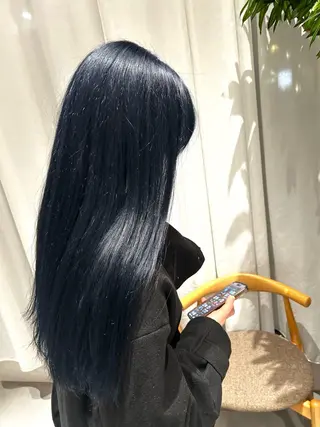 ロング カラー 風香🪼レイヤー カット/艶カラーのヘアスタイル