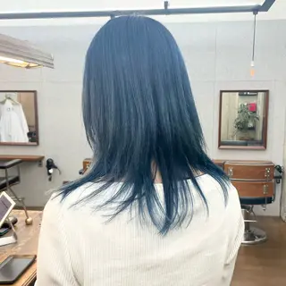 ミディアム カラー メンズ ✂︎ウルフ・ショート ✂︎MIKUNIのヘアスタイル