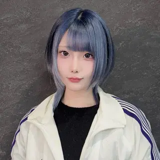 ショート カラー Nuit 新宿所属・エクステ×ブリーチ× レイヤー🌟Kのヘアスタイル