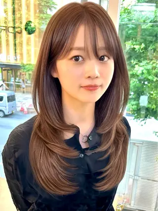 ミディアム 坂本 広大のヘアスタイル