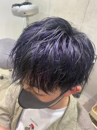 ミディアム カラー メンズ 豊中/メンズ特化 岡田 龍之介のヘアスタイル