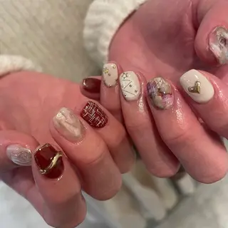 ショート m kaori𓃟のネイルデザイン