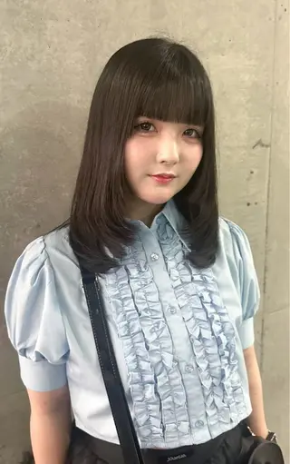 セミロング レイヤー/顔周り /ボブ/銀座/サラのヘアスタイル