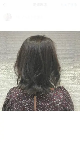 ミディアム 韓国ヘア/耳ツボジュ エリー♡ayumuのヘアスタイル