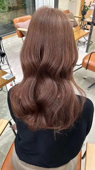 セミロング カラー ヘアアレンジ VIEW GINZA所属・fitするカット♡ 暖色/ふうか◠‿◠のヘアスタイル