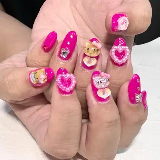 ネイル RIEKO🍒 ワンホン♡推しネイルのネイルデザイン