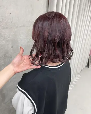 ショート パーマ ボブパーマコテ巻き風 パーマNo1深江秀平のヘアスタイル