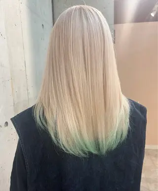 ロング カラー lani hair salon所属・SHOTO ハイトー ン/デザインカラーのヘアスタイル