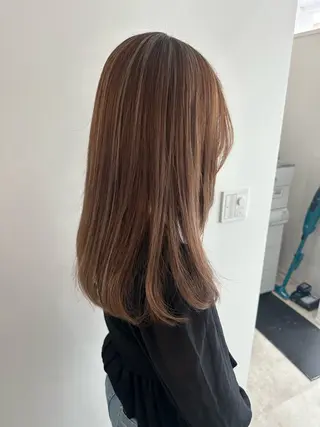 セミロング カラー レイヤー/ナチュラル 💐nao.のヘアスタイル