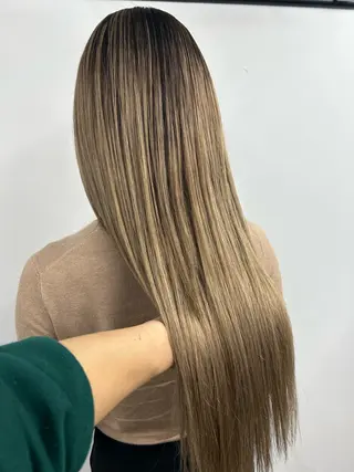 ロング カラー 下妻 カラーエクステ難波のヘアスタイル