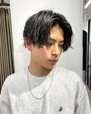 ショート パーマ nico　TOKYO所属・メンズ特化美容師/ すなおのヘアスタイル