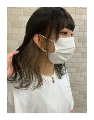 セミロング hair salon   Q.所属・natsuki .のヘアスタイル