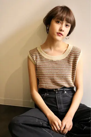 ショート 田中 由紀のヘアスタイル