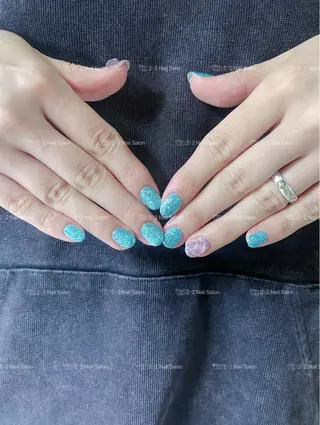 ネイル Shis_🦄shi 韓国風キラキラネイルのネイルデザイン