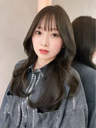 ロング カラー ブリなしWカラー✨️ 髪質改善【タケル】のヘアスタイル