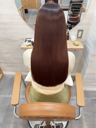 ロング カラー 蓮/髪質改善 /艶カラー/トレンドのヘアスタイル