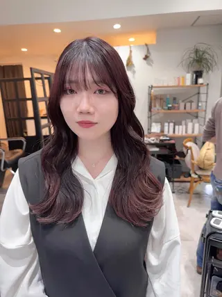 セミロング ✨透明感カラー 恵比寿HAYATO✨のヘアスタイル