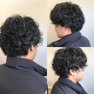 ショート パーマ メンズ 赤羽、髪質改善サロン 吉野リョウスケのヘアスタイル