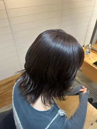 ミディアム カラー ブリーチカラー/ 透明感/aika¨̮のヘアスタイル