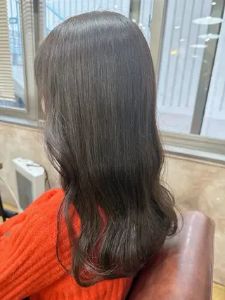 ロング カラー 髪質改善&韓国風 RINAのヘアスタイル