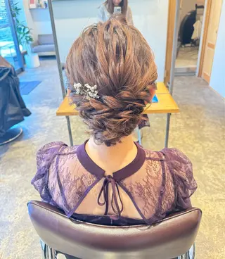 セミロング カラー ヘアアレンジ RINA 🦋🫧のヘアスタイル