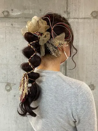 ロング ヘアアレンジ 女性に人気♪ はやしほのかのヘアスタイル