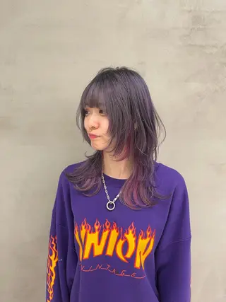 セミロング luce所属・千代 夏輝のヘアスタイル