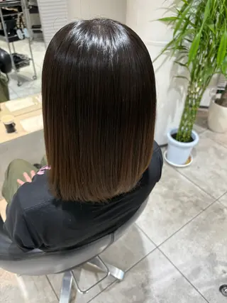 ミディアム パーマ 美髪矯正🫧艶髪特化 🫧関口太郎のヘアスタイル