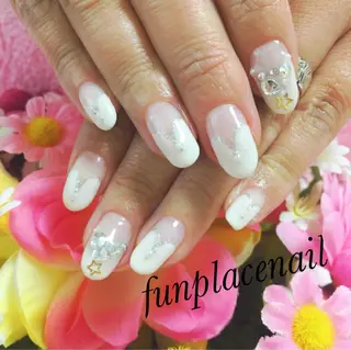 ショート ミディアム セミロング ロング カラー パーマ ヘアアレンジ メンズ キッズ ネイル マツエク・マツパ nail salon＆school felice所属・フェリーチェ瑞江店 新山のネイルデザイン