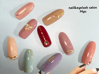 ネイル Myu博多店 かえでのネイルデザイン