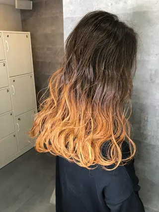 セミロング カラー 髪質改善 中川　翔のヘアスタイル