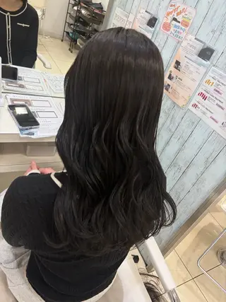セミロング 【髪質改善カラー】 あむ·. ⟡ 🖤のヘアスタイル