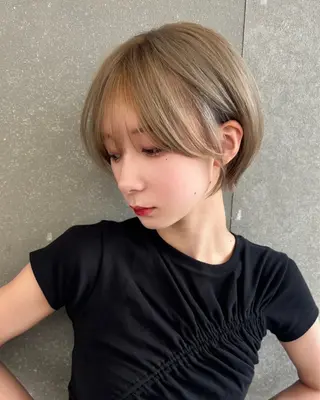 ショート けいし🐬ボブ 美髪縮毛矯正のヘアスタイル