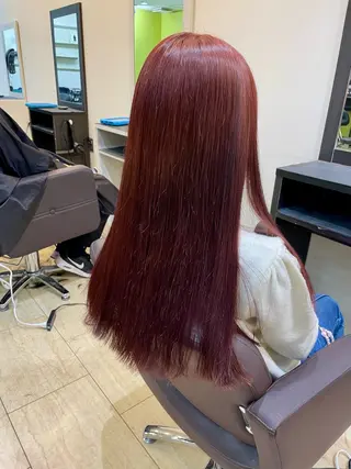 ロング 奥野碧🌈艶髪 /ダメージレスカラーのヘアスタイル