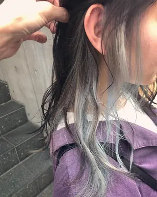 セミロング カラー 原宿サロン代表 デザインカラー伊藤卓のヘアスタイル