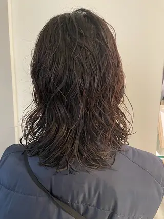 ミディアム カラー パーマ _ yumeのヘアスタイル