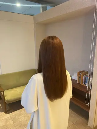 ロング カラー 多田 栞里のヘアスタイル