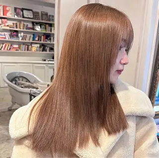 ミディアム カラー 透明感ワンカラー/ AKARIのヘアスタイル