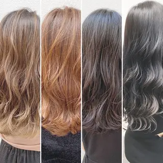 セミロング カラー あざと可愛い❤️ 髪質整形💊 輝のヘアスタイル