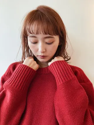 ミディアム パーマ tete nico所属・似合わせ/ヘアカラー nanami🌸のヘアスタイル