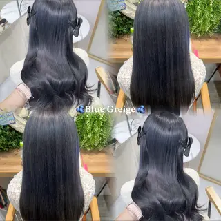 ロング しゅり/韓国艶カラー 🩶🫧エクステ🎀のヘアスタイル