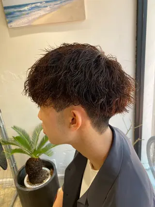 パーマ メンズ 🌴パーマオタク🌴 長谷川　諒佑🌈のヘアスタイル