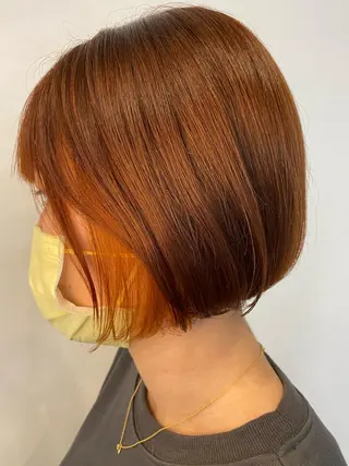 ミディアム カラー HARUKIMINATO横浜所属・デザインカラー モデル募集🌈のヘアスタイル