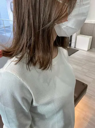ミディアム VLOW nex the salon所属・韓国風/髪質改善/ ナガヤアキラのヘアスタイル