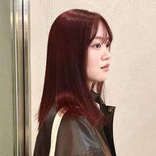 ミディアム カラー レイヤーカット🪄 ヘアセット🪄シホのヘアスタイル